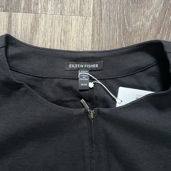 Eileen Fisher Cotton Ponte Womens Business Casual Collarless Blazer Jacket XL - Picture 5 of 8